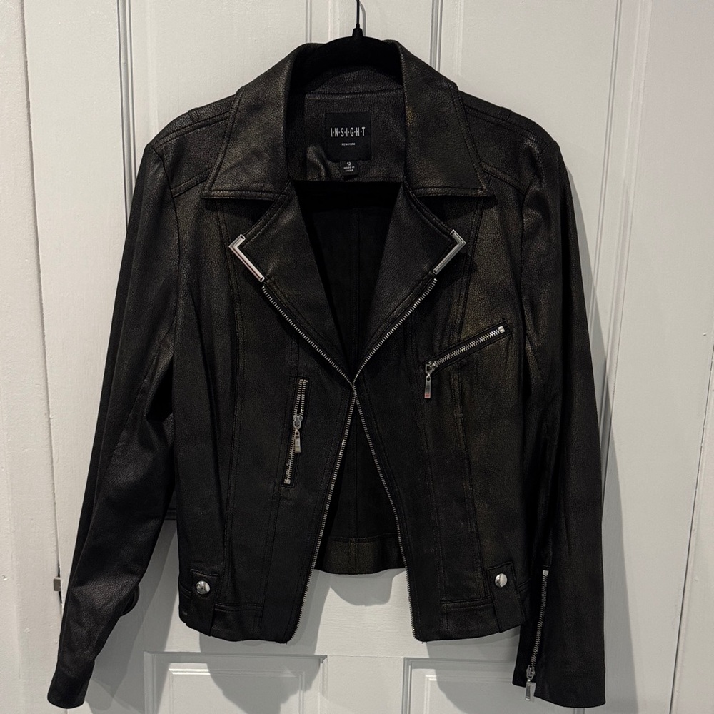 Vegan Leather Moto Jacket